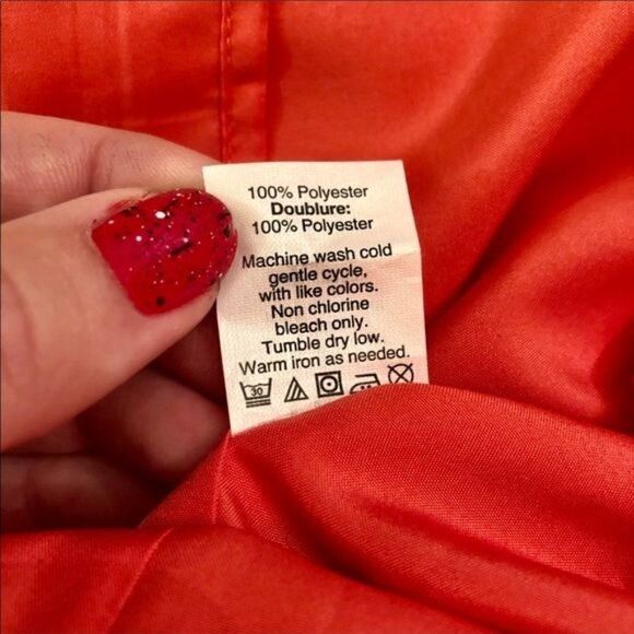 J. Crew Red V Neck Sleeveless Dress Flounce Hem 8 Medium - Picture 8 of 8